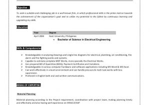 Procurement Engineer Resume Mep Procurement Engineer