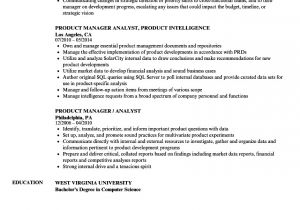 Product Analyst Resume Sample Product Manager Analyst Resume Samples Velvet Jobs