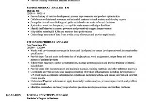 Product Analyst Resume Sample Senior Product Analyst Resume Samples Velvet Jobs