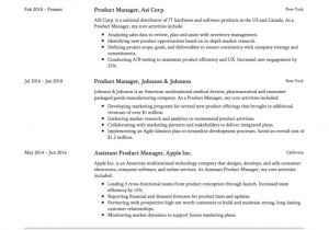 Product Manager Resume Sample Product Manager Resume Resume 12 Samples Pdf 2019