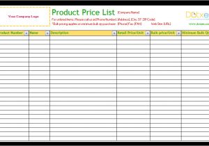 Product Price List Template with Pictures Product Price List Template Standard Dotxes