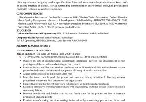 Production Engineer Resume 9 Mechanical Engineer Templates and Samples Pdf Free