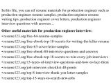 Production Engineer Resume Download top 8 Production Engineer Resume Samples