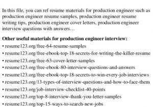Production Engineer Resume Download top 8 Production Engineer Resume Samples