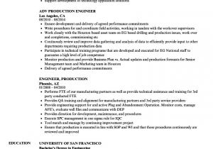 Production Engineer Resume Engineer Production Resume Samples Velvet Jobs