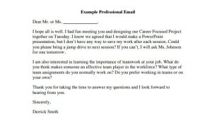 Professional Email Templates Samples 8 Sample Professional Email Templates Pdf