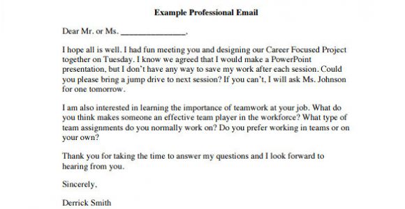 Professional Email Templates Samples 8 Sample Professional Email Templates Pdf