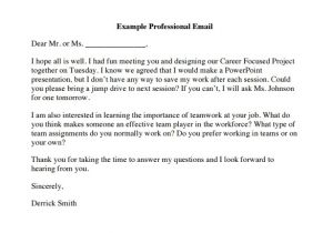 Professional Email Templates Samples 8 Sample Professional Emails Pdf