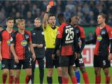 Professional Football Red Card Fine Hertha Defender torunarigha Sent Off after Receiving Racist
