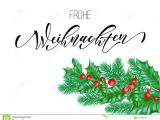 Professional Holiday Greeting Card Messages Frohe Weihnachten German Merry Christmas Calligraphy Font On