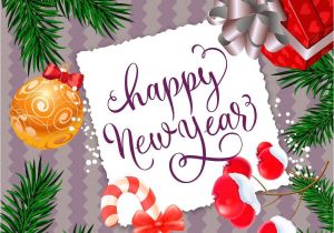 Professional New Year Greeting Card Happy New Year Bilde Fra tove Engebretsen I 2020