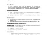 Professional Objective for Resume Career Objective Resume Like for Finance Examples