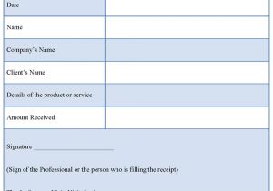 Professional Receipts Templates Professional Receipt Template format format Of