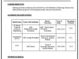 Professional Resume format for B.com Freshers Example Template Of Excellent Fresher B Tech Resume Sample