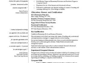 Professional Resume Template Examples Professional Teaching Job Resume Template for All Teachers