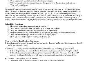 Professional Summary for Resume 9 Career Summary Examples Pdf Examples