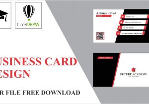 Professional Visiting Card Design Cdr Professional Business Card In Coreldraw Tutorial by Future