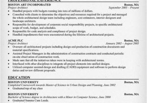 Project Architect Resume Sample Project Architect Resume Resumecompanion Com Resume