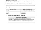 Project Closure Email Template C Burcham Project Closure Report