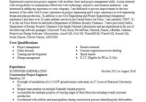 Project Engineer Resume Construction Project Engineer Resume Sample Livecareer