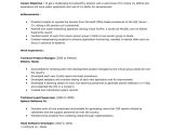 Project Manager Objective Resume Samples Project Management Objective Resume the Best Resume