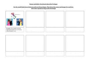 Prologue Template Storyboard Of the Prologue Romeo and Juliet by Oops Vip