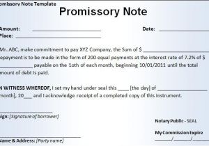 Promissory Note Template Arizona Promissory Note Template Free Printable Word Templates