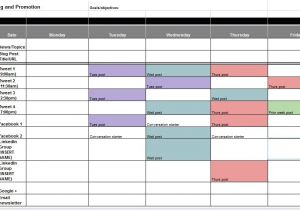 Promotional Calendar Template social Media Calendar Excel Template Calendar Template Excel