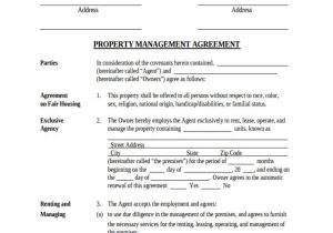 Property Management Contract Template Uk 63 Management Agreement Examples and Samples Word Pdf