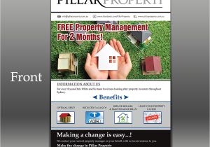 Property Management Flyer Template Upmarket Elegant Property Management Flyer Design for A