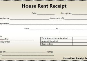 Property Management Receipt Template House Rent Receipt format Free Word Templates Free