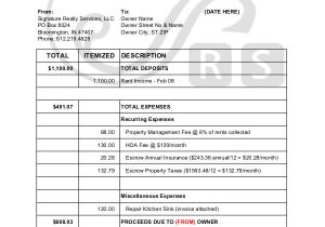 Property Management Receipt Template Small Business Invoice Template 7 Free Word Pdf format