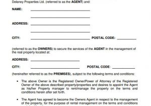Property Manager Contract Template Property Management Agreement 10 Download Free