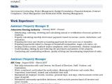 Property Manager Resume Sample assistant Property Manager Resume Samples Qwikresume