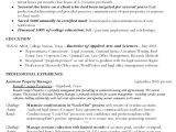 Property Manager Resume Sample Property Manager Resume Objective Printable Planner Template