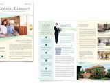 Property Newsletter Template Coastal Real Estate Newsletter Template Word Publisher