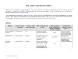 Property Risk assessment Template Film Production Risk assessment form