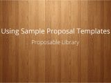 Proposable Templates How to Use Sample Proposal Templates the Proposable Blog