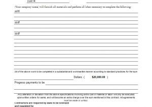 Proposal for Contract Work Template Construction Proposal Template