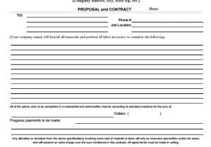 Proposal for Contract Work Template Sample Contractor Proposal 13 Documents In Pdf Word