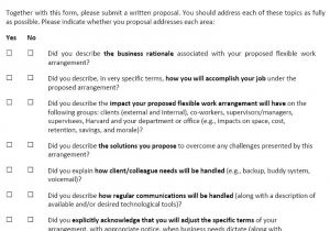 Proposal to Work Remotely Template Creating An Easy Useful Flexible Work Proposal form