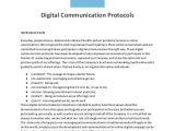 Protocol Document Template Digital Communications Protocol Template
