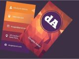 Psd Business Card Template with Bleed Business Card Psd Template Free Polygonal Business Card