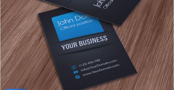 Psd Business Card Template with Bleed Business Card Template Psd Blue by Qualityicons On Deviantart