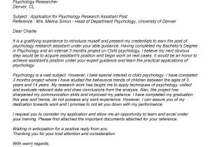 Psychology Practicum Cover Letter Psychology Internship Cover Letter Sample the Letter Sample