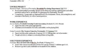 Psychology Student Resume Psychology Major Resume Sample Career Connoisseur