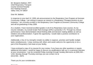 Psychotherapist Cover Letter Basic Respiratory therapist Cover Letter Samples and Templates