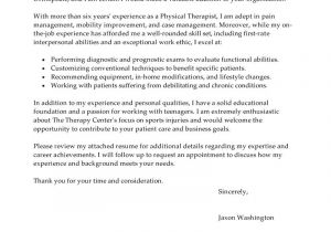 Psychotherapist Cover Letter Best Physical therapist Cover Letter Examples Livecareer