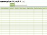 Punchlist Template 15 Free Construction Punch List Templates Ms Office