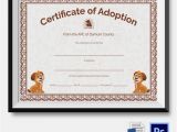 Puppy Certificate Templates Adoption Certificate Template 12 Free Pdf Psd format